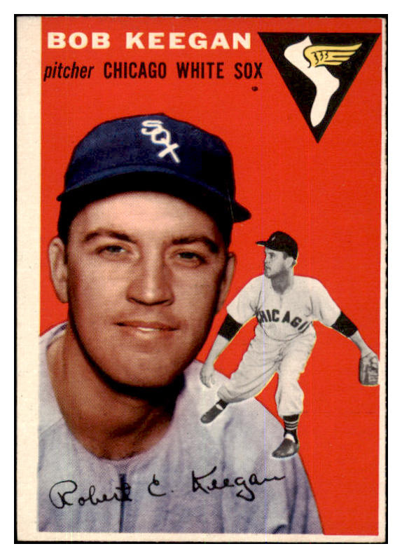 1954 Topps Baseball #100 Bob Keegan White Sox EX-MT 425812