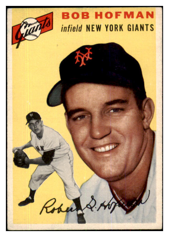 1954 Topps Baseball #099 Bobby Hofman Giants EX-MT 425813