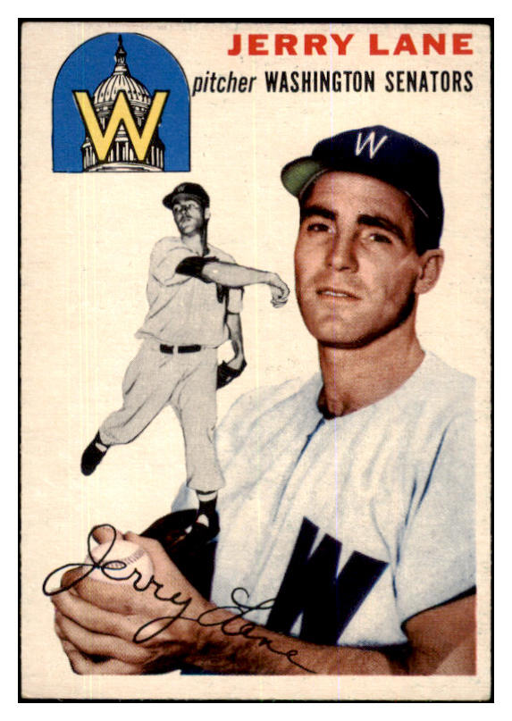 1954 Topps Baseball #097 Jerry Lane Senators EX-MT 425815
