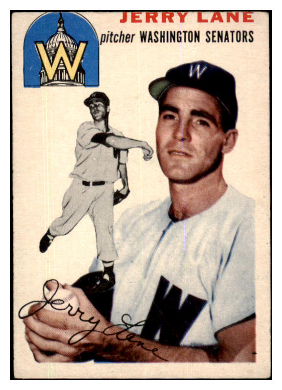 1954 Topps Baseball #097 Jerry Lane Senators VG 425817