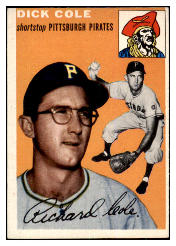 1954 Topps Baseball #084 Dick Cole Pirates EX-MT 425832