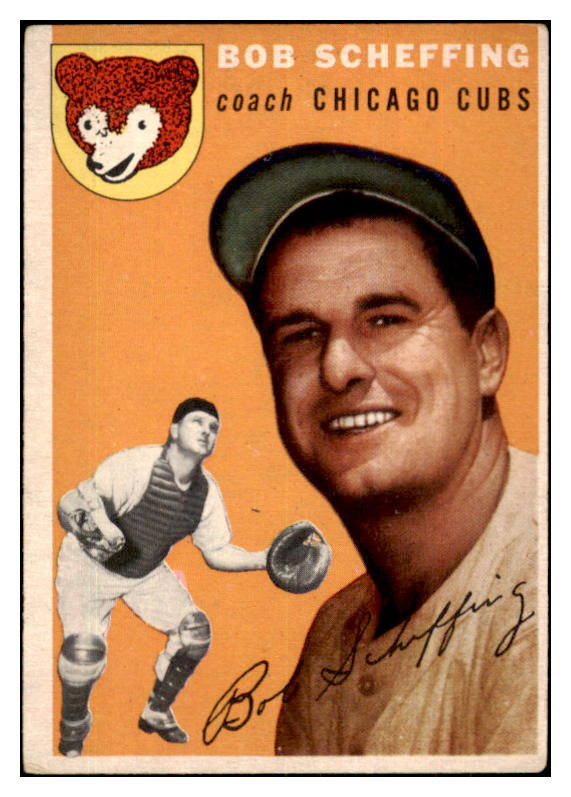 1954 Topps Baseball #076 Bob Scheffing Cubs VG-EX 425844