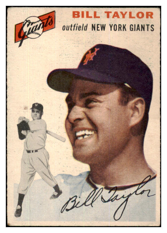 1954 Topps Baseball #074 Bill Taylor Giants VG-EX 425847