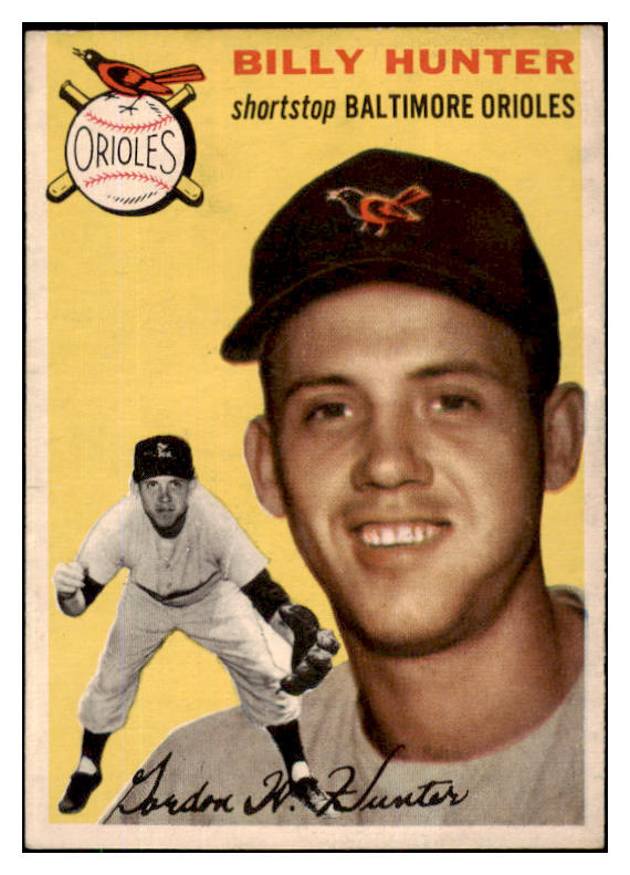 1954 Topps Baseball #048 Billy Hunter Orioles EX-MT 425876