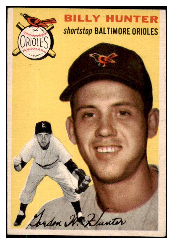 1954 Topps Baseball #048 Billy Hunter Orioles EX-MT 425877
