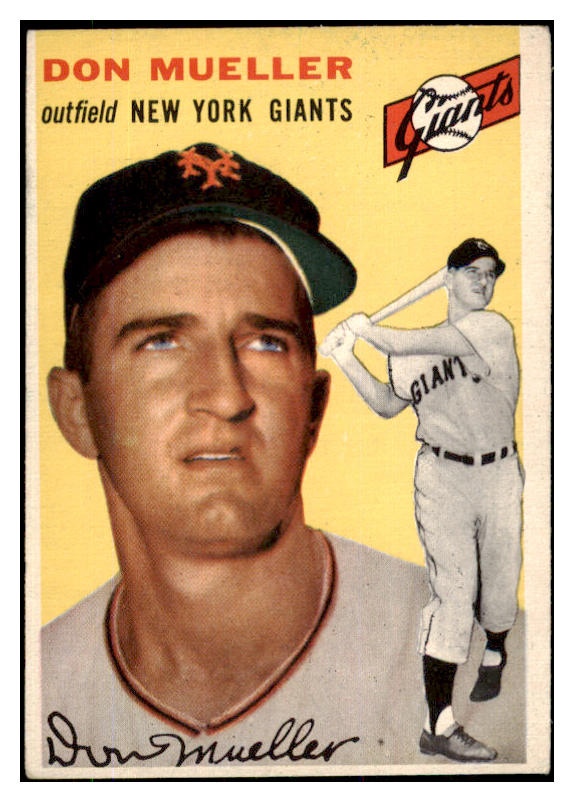 1954 Topps Baseball #042 Don Mueller Giants EX 425880