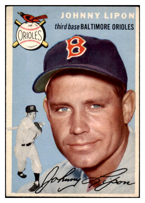 1954 Topps Baseball #019 Johnny Lipon Orioles NR-MT 425892