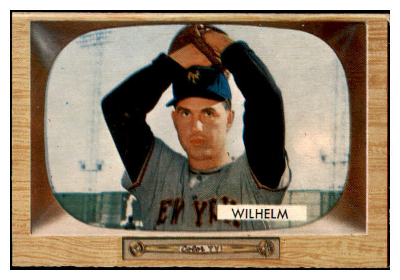 1955 Bowman Baseball #001 Hoyt Wilhelm Giants GD-VG 425904
