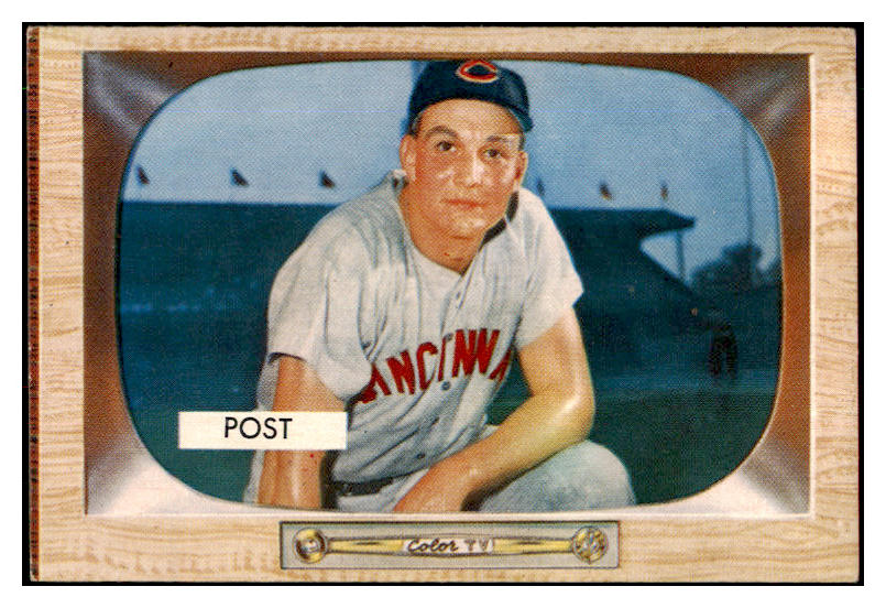 1955 Bowman Baseball #032 Wally Post Reds EX-MT 425922