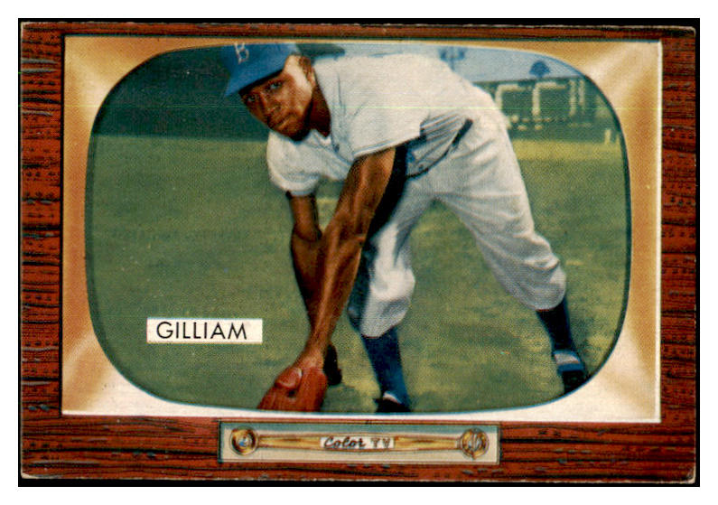 1955 Bowman Baseball #098 Jim Gilliam Dodgers NR-MT 425968