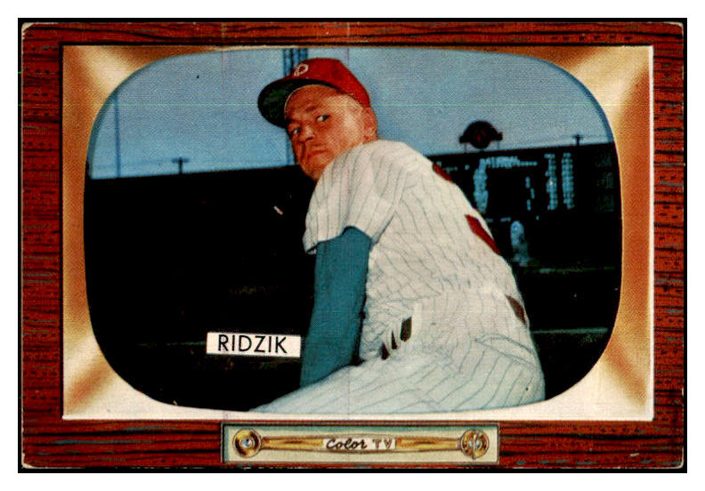 1955 Bowman Baseball #111 Steve Ridzik Phillies EX-MT 425973