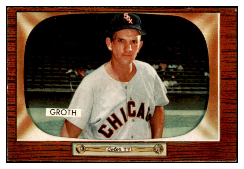 1955 Bowman Baseball #117 Johnny Groth White Sox NR-MT 425978