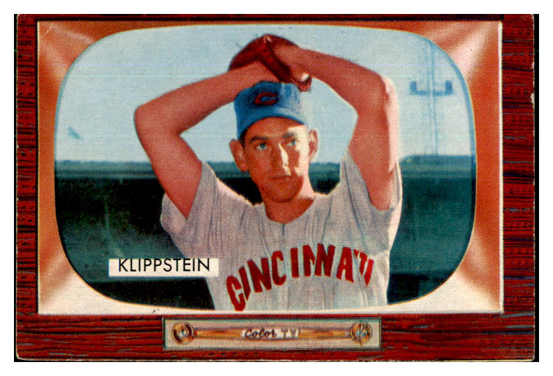 1955 Bowman Baseball #152 Johnny Klippstein Reds EX-MT 425992