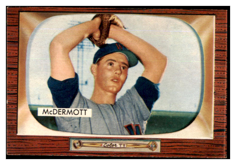 1955 Bowman Baseball #165 Maurice McDermott Senators NR-MT 425998