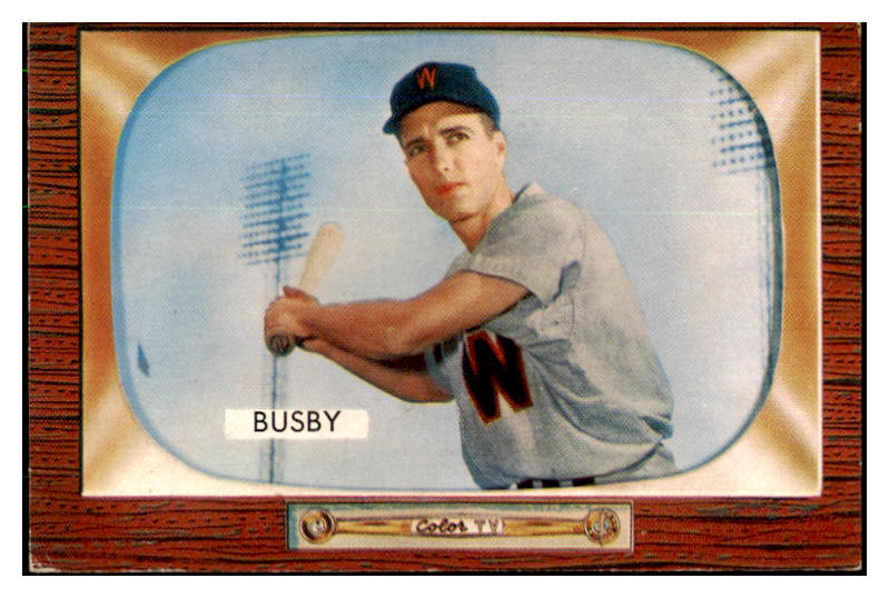 1955 Bowman Baseball #166 Jim Busby Senators EX-MT 425999