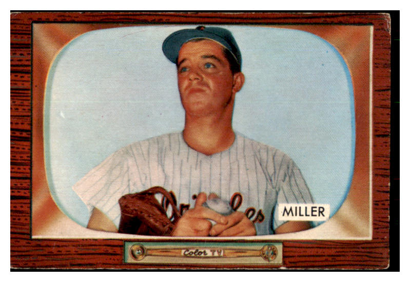 1955 Bowman Baseball #245 Bill Miller Orioles VG-EX 426034
