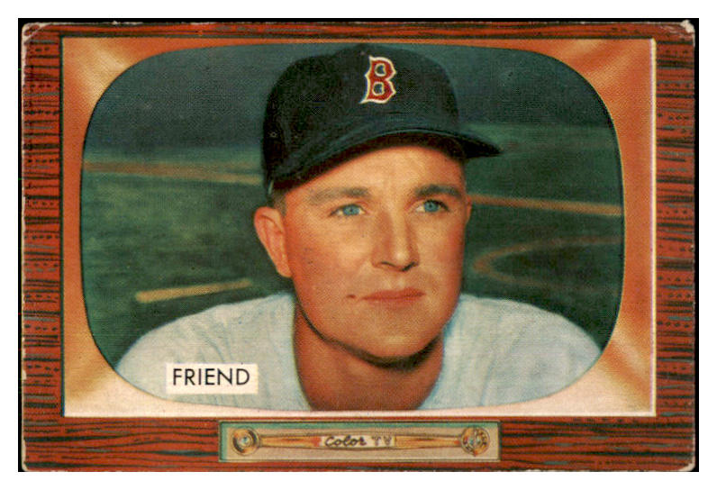 1955 Bowman Baseball #256 Owen Friend Red Sox VG-EX 426042
