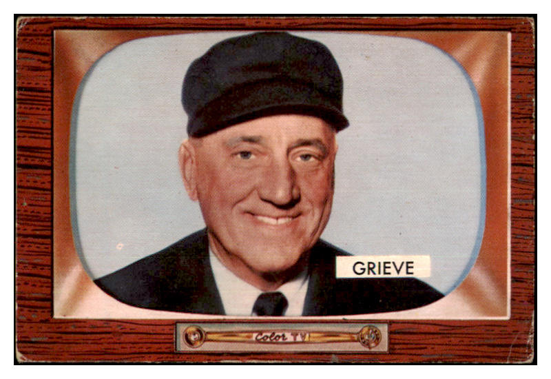 1955 Bowman Baseball #275 William Grieve Umpire EX 426067