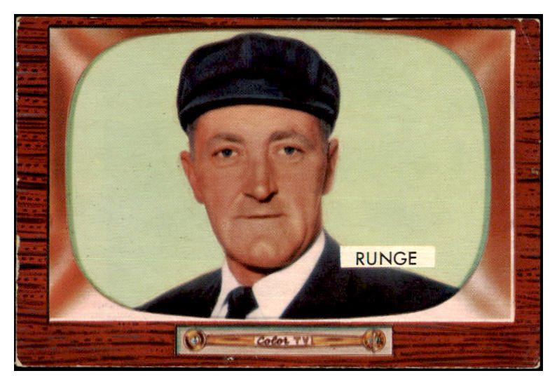 1955 Bowman Baseball #277 Ed Runge Umpire EX-MT 426068