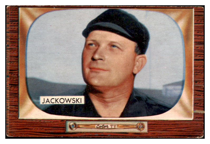 1955 Bowman Baseball #284 Bill Jackowski Umpire EX 426075