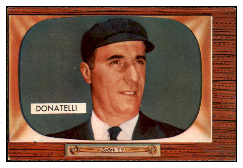 1955 Bowman Baseball #313 A.J. Donatelli Umpire EX 426100
