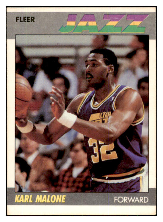 1987 Fleer Basketball #068 Karl Malone Jazz EX-MT 426137