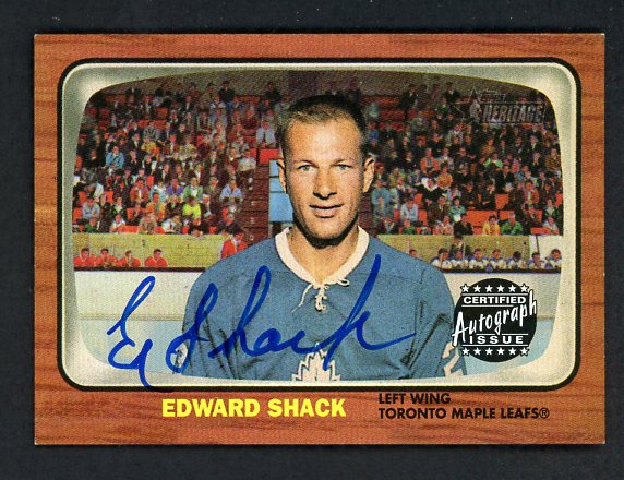 2002 Topps Archives Reprint Eddie Shack Maple Leafs NR-MT Signed 426152