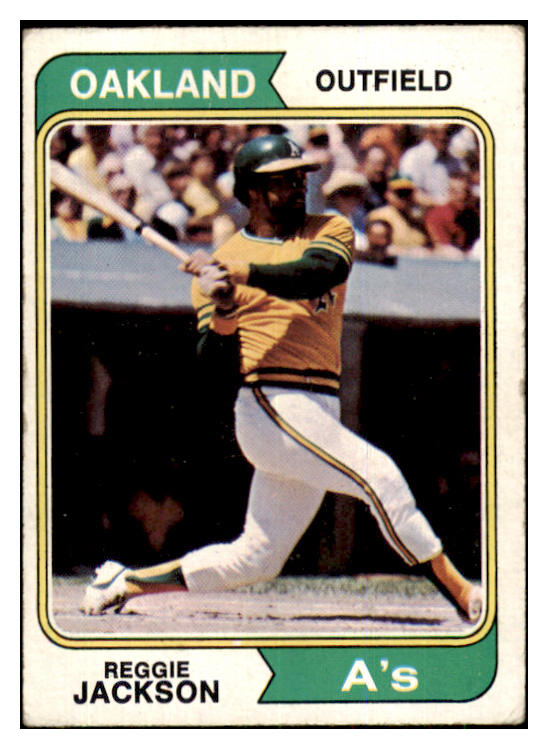 1974 Topps Baseball #130 Reggie Jackson A's VG-EX 426237