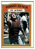 1972 Topps Baseball #434 Johnny Bench IA Reds EX 426244
