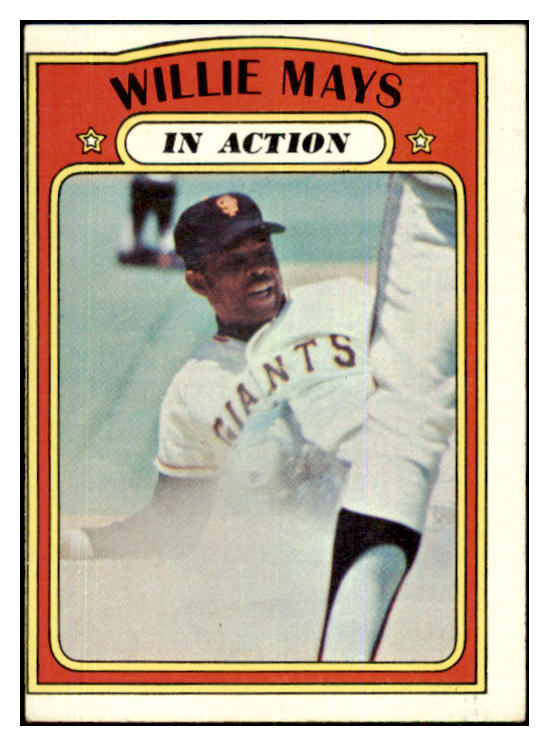1972 Topps Baseball #050 Willie Mays IA Giants VG-EX 426254