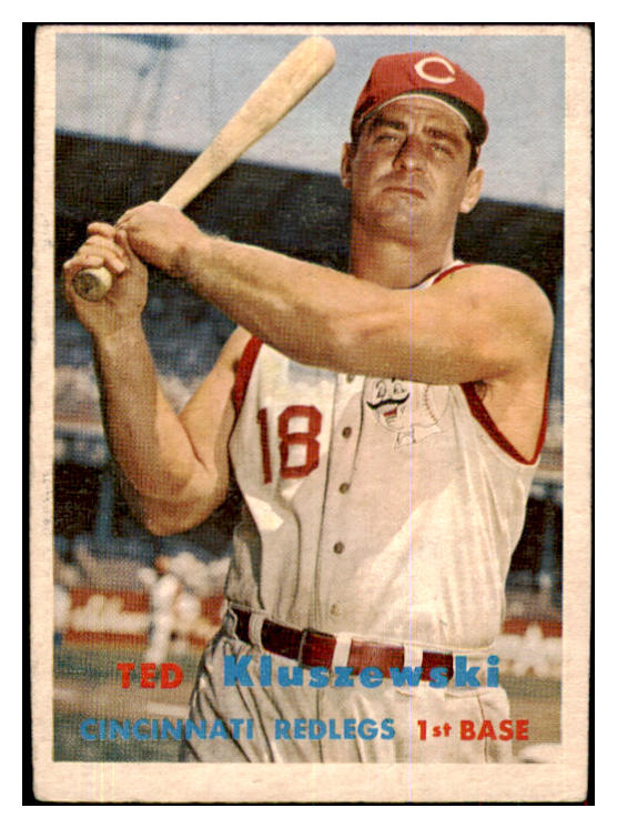1957 Topps Baseball #165 Ted Kluszewski Reds EX 426283
