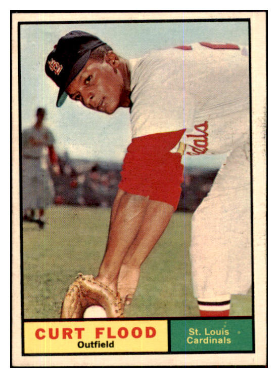 1961 Topps Baseball #438 Curt Flood Cardinals EX-MT 426287