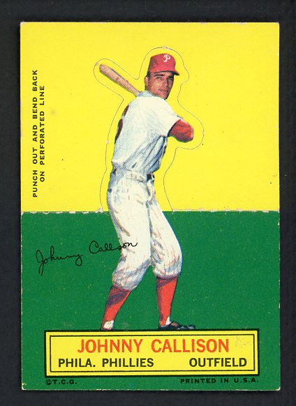 1964 Topps Baseball Stand Ups Johnny Callison Phillies EX 426694