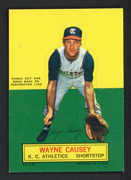 1964 Topps Baseball Stand Ups Wayne Causey A's NR-MT 426721