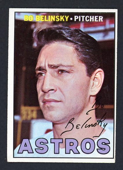 1967 Topps Baseball #447 Bo Belinsky Astros EX Variation 426784