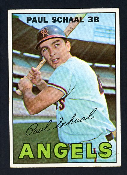 1967 Topps Baseball #058 Paul Schaal Angels EX-MT Variation 426787