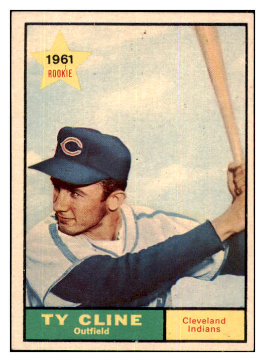 1961 Topps Baseball #421 Ty Cline Indians EX-MT 426807