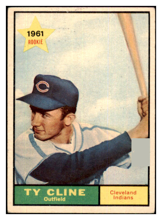 1961 Topps Baseball #421 Ty Cline Indians EX 426809