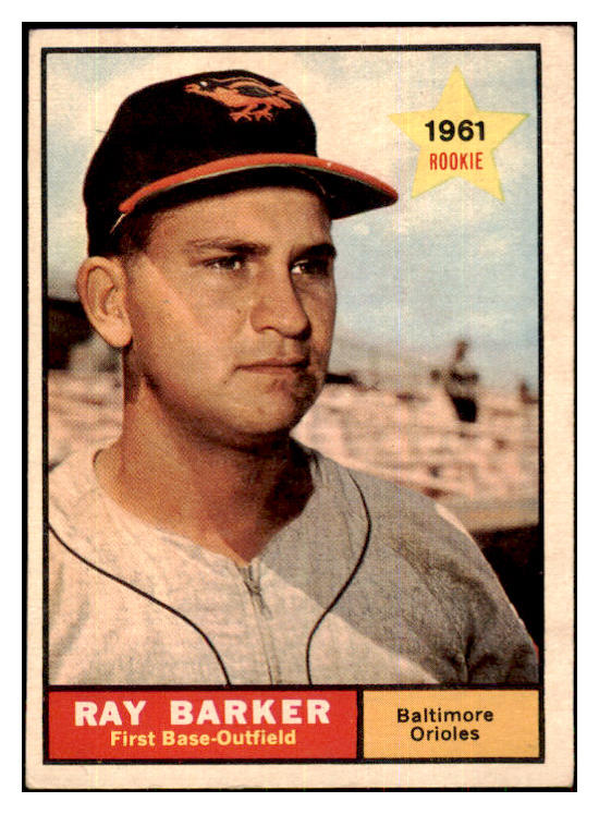 1961 Topps Baseball #428 Ray Barker Orioles EX 426812