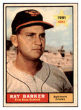 1961 Topps Baseball #428 Ray Barker Orioles EX 426812