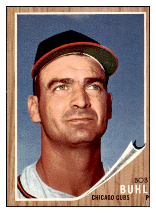 1962 Topps Baseball #458 Bob Buhl Cubs EX-MT Variation 426823