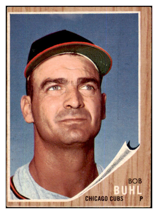 1962 Topps Baseball #458 Bob Buhl Cubs VG-EX Variation 426824