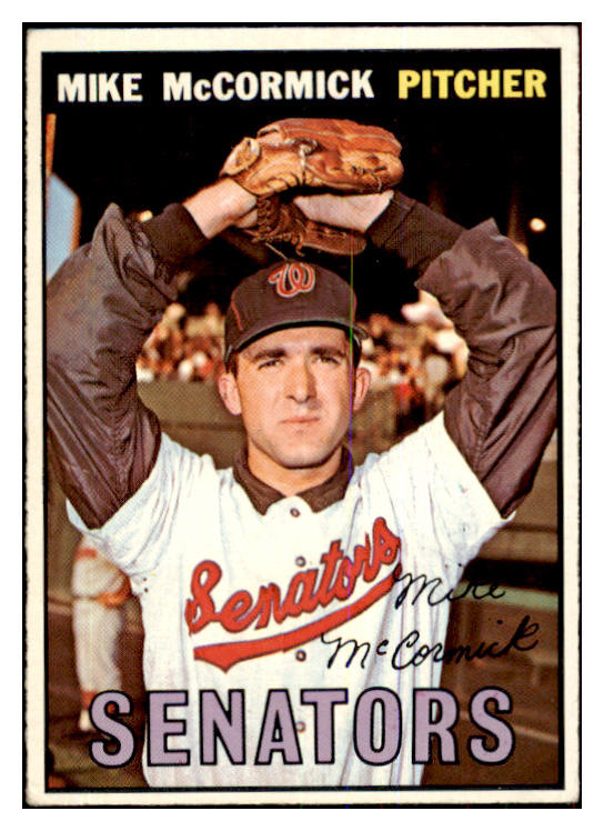 1967 Topps Baseball #086 Mike McCormick Senators VG-EX No Trade 426829