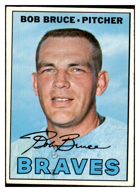1967 Topps Baseball #417 Bob Bruce Braves EX Variation 426831