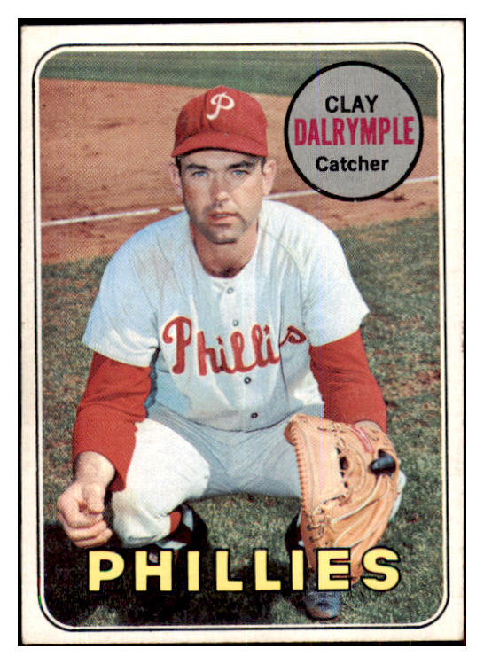 1969 Topps Baseball #151 Clay Dalrymple Phillies EX Variation 426834
