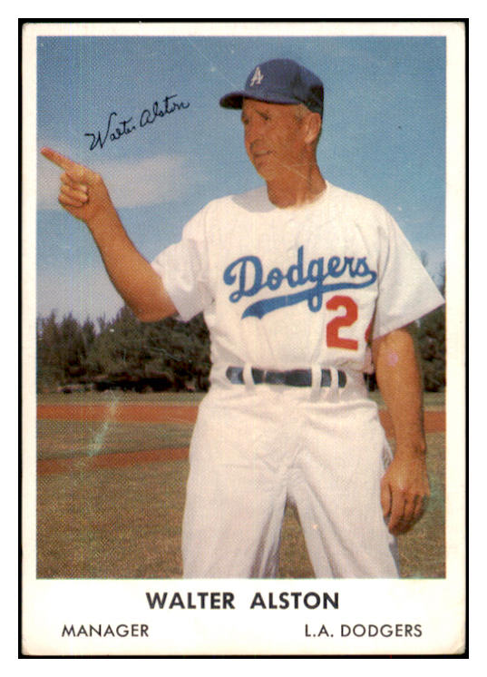 1962 Bell Brand #024 Walter Alston Dodgers VG 426930