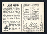 1960 Bell Brand #006 Clem Labine Dodgers VG-EX 427083