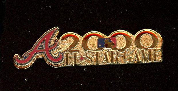 2000 MLB All Star Game Press Pin Atlanta Braves 427109