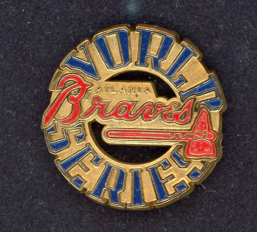 1995 World Series Press Pin Atlanta Braves 427134