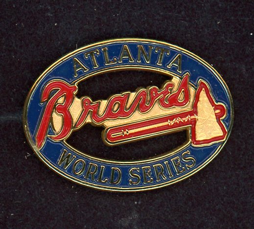 1996 World Series Press Pin Atlanta Braves 427135